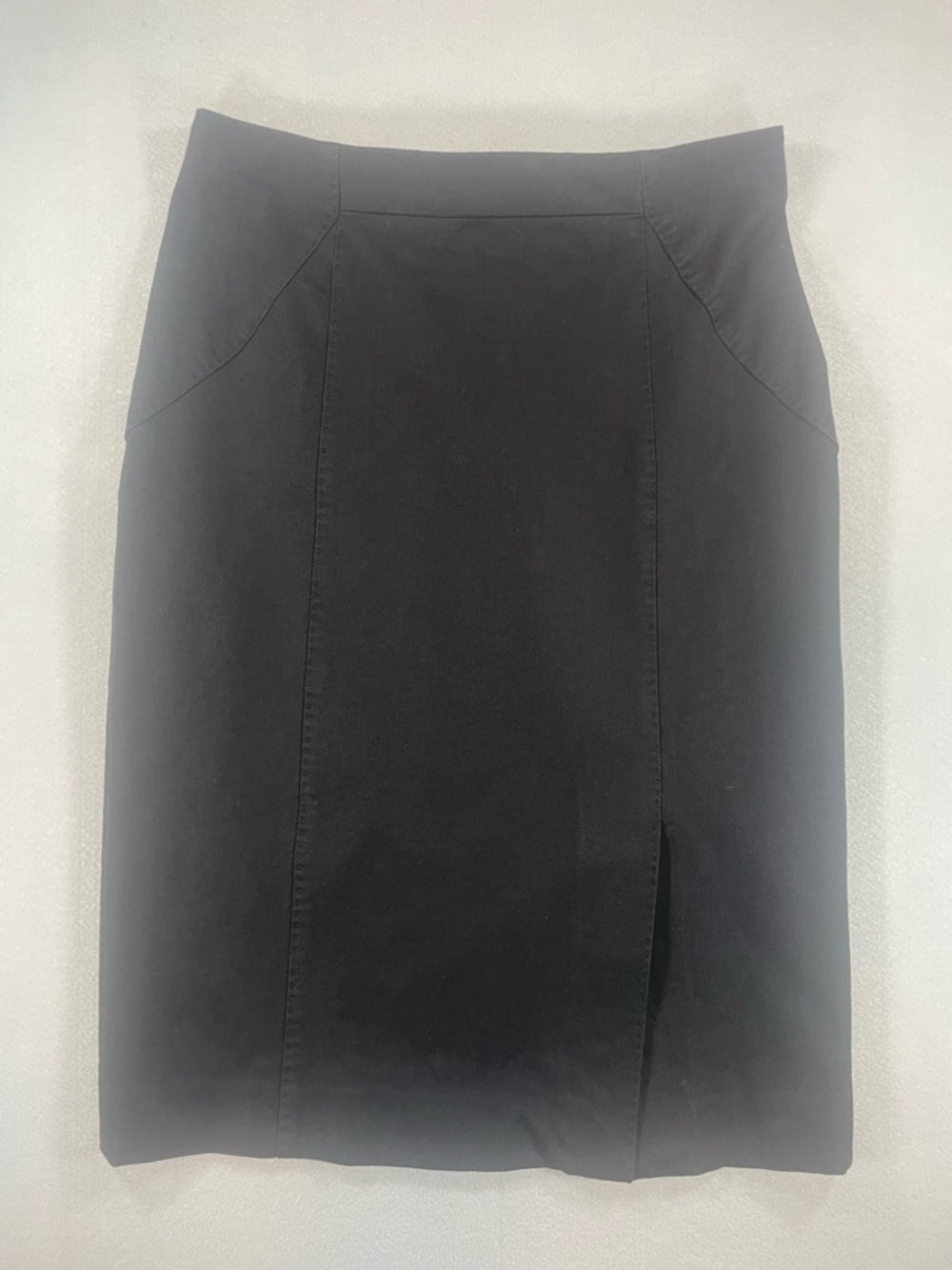 Banana Republic Black Tailored Pencil Skirt with Front Slit 0
